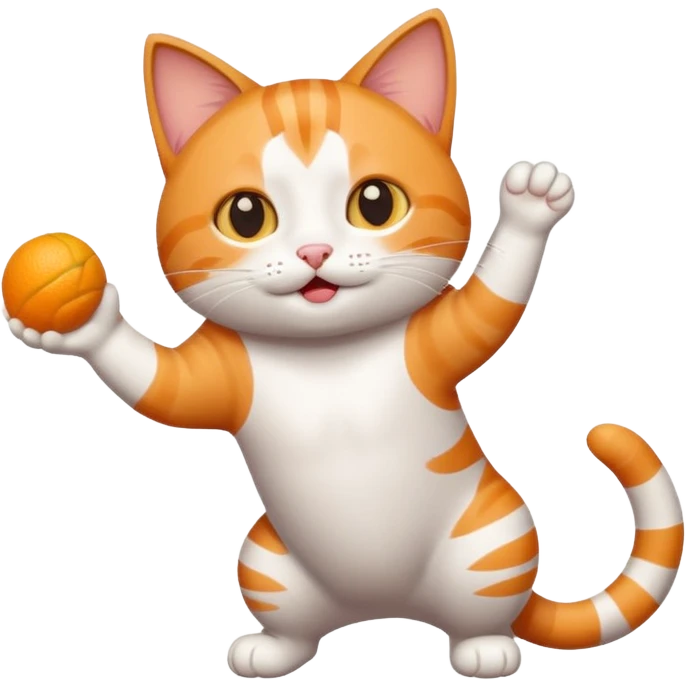 Ahora quiero este mismo gato realizando distintas acciones para poderr utilizarlo en distintas oportunidades emoji