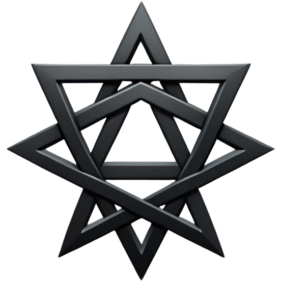 black hexagram emoji