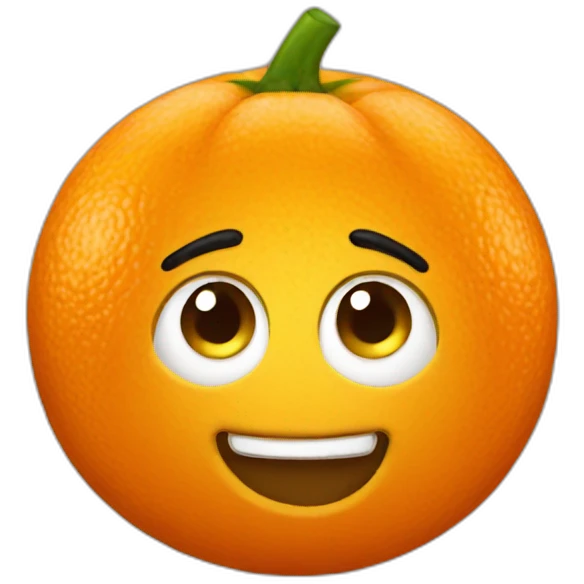 Conne orange emoji