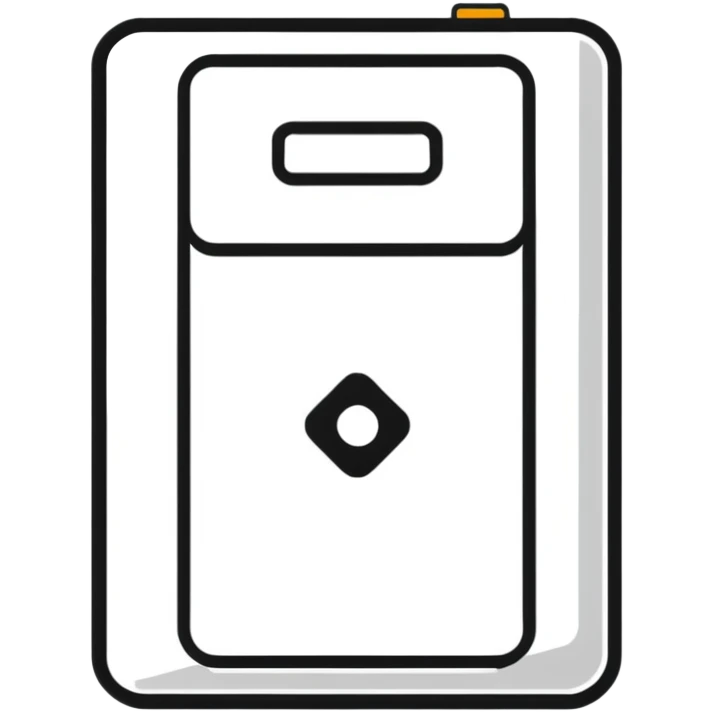 YouTube Shorts logo, black vertical rectangle with rounded corners and white play button in the center emoji