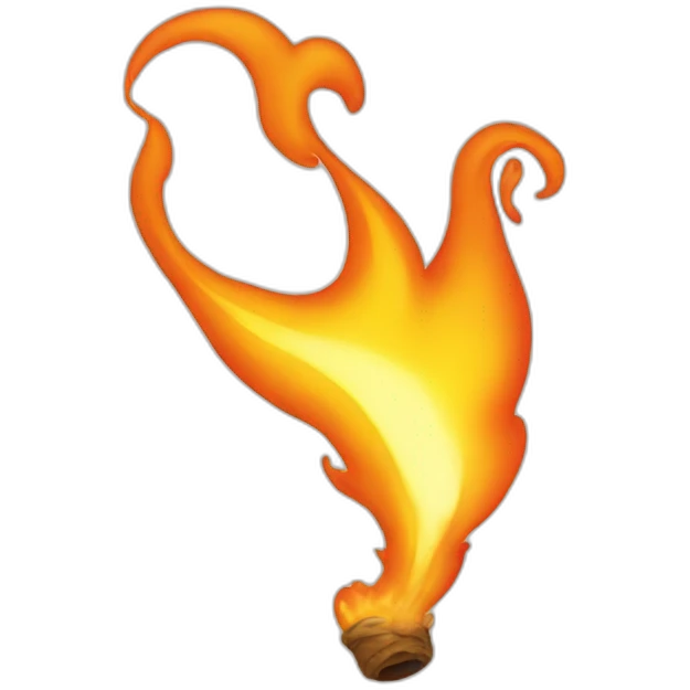 Fire fart emoji