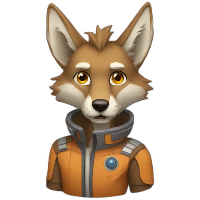Space Coyote man emoji