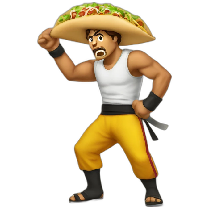 pitzza fight taco emoji