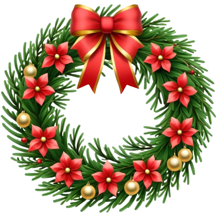 Luxary Christmas wreath with gold

 emoji