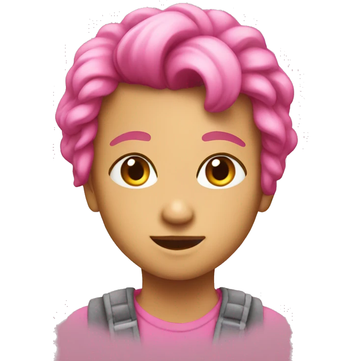 By pink heart emoji