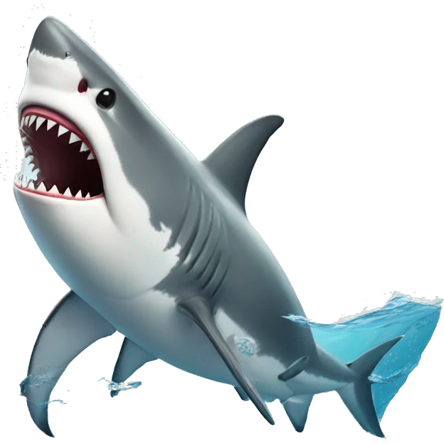 great white shark emoji