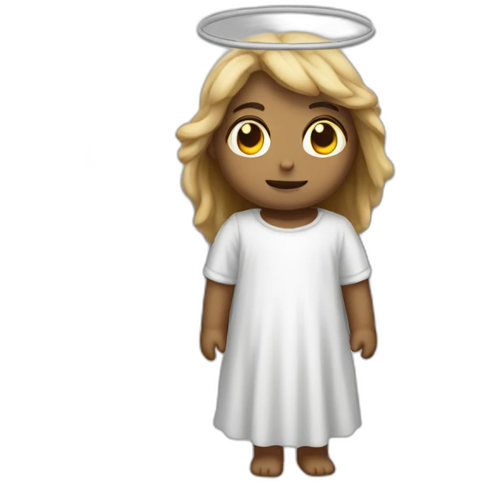 Biblically accurate scary angel emoji