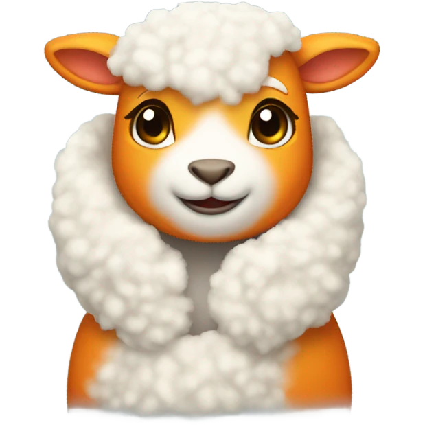 Tangerines winter fur coat lambs emoji