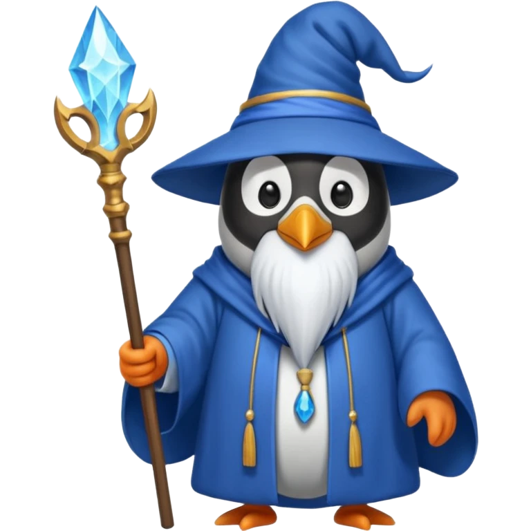 Penguin Wizard emoji