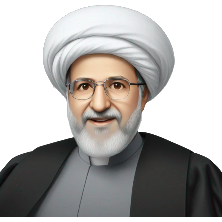 63-Years-Old Iran Man President Name Ebrahim raisi wear Angel with Rest in Peace emoji