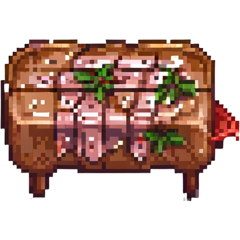 simple pixel art steak, no background emoji