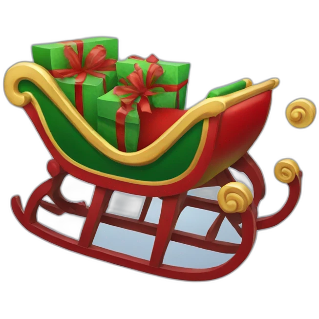 Christmas sleigh emoji