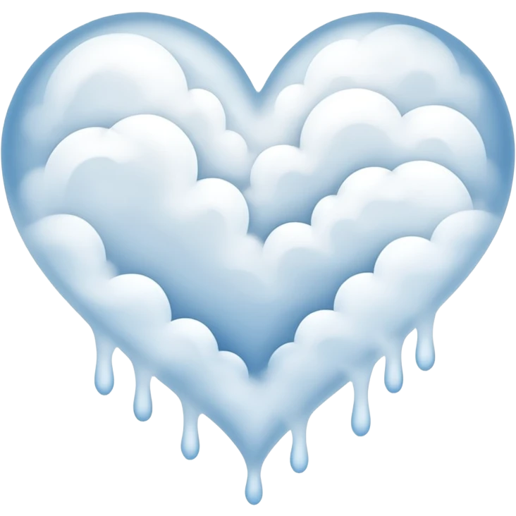 heart shaped fog emoji