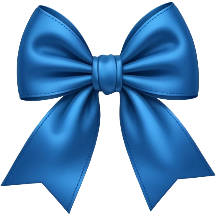 Laço azul escuro  emoji