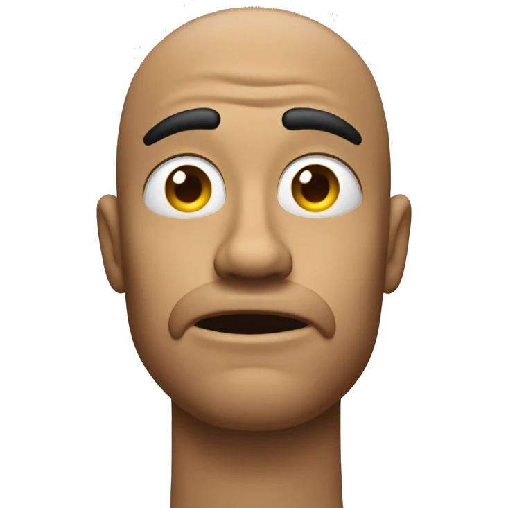 similar to the "think about it" meme with one of his fingers pointing to his temple on his head emoji