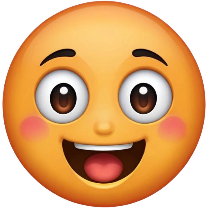 Excited face emoji