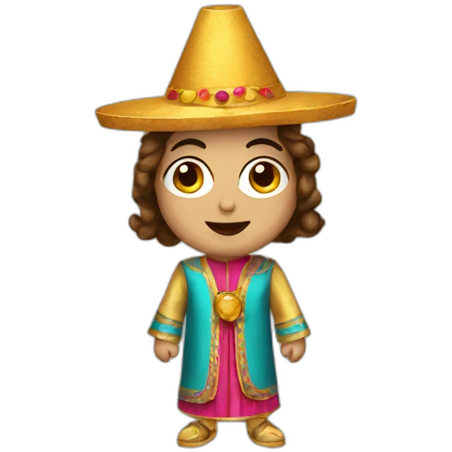 Purim costume emoji