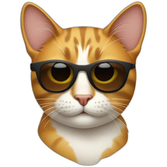 Cat with sunglasses emoji