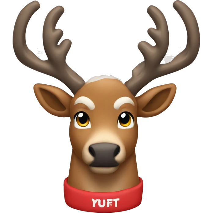 Buff reindeer with Team Donner Shirt emoji