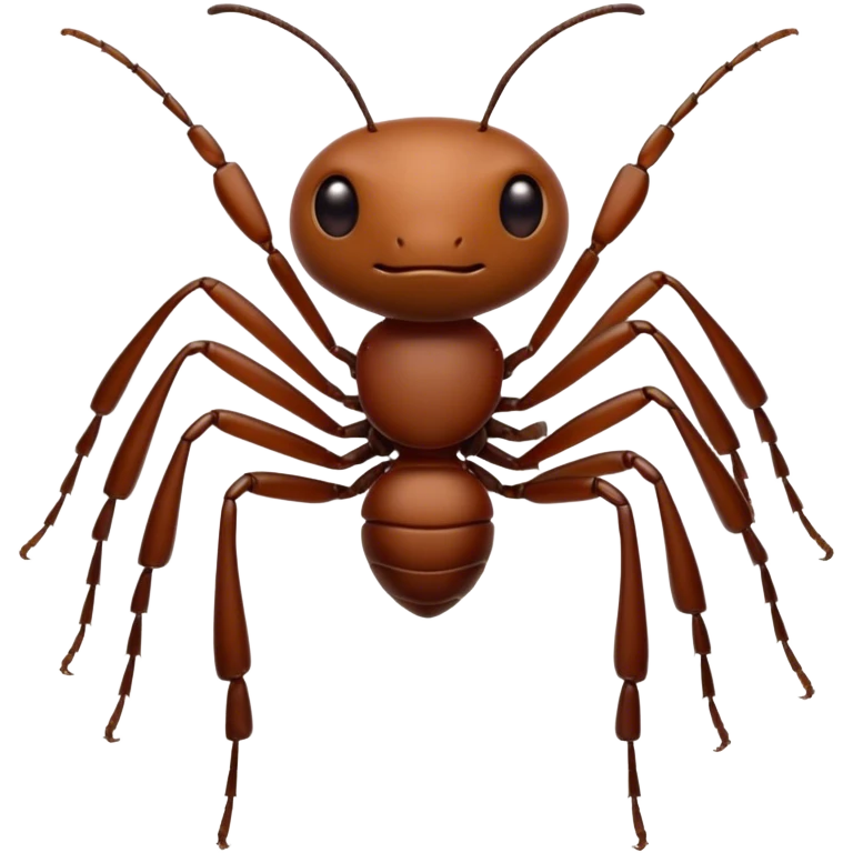Cinematic Realistic Noble Ant Portrait Emoji, Poised and industrious, with a compact, meticulously segmented body covered in smooth, natural brown exoskeleton and focused, determined eyes rendered in lifelike detail, high shine, intelligent and resilient, styled with an air of urban diligence, focused and attentive, soft glowing outline, capturing the essence of a watchful and confident ant that appears ready to march out of the screen with unwavering authority! emoji