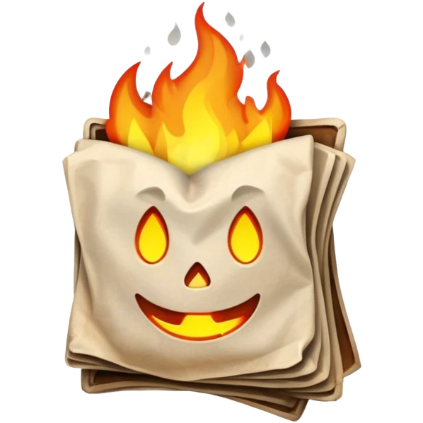 check (bill) in fire emoji