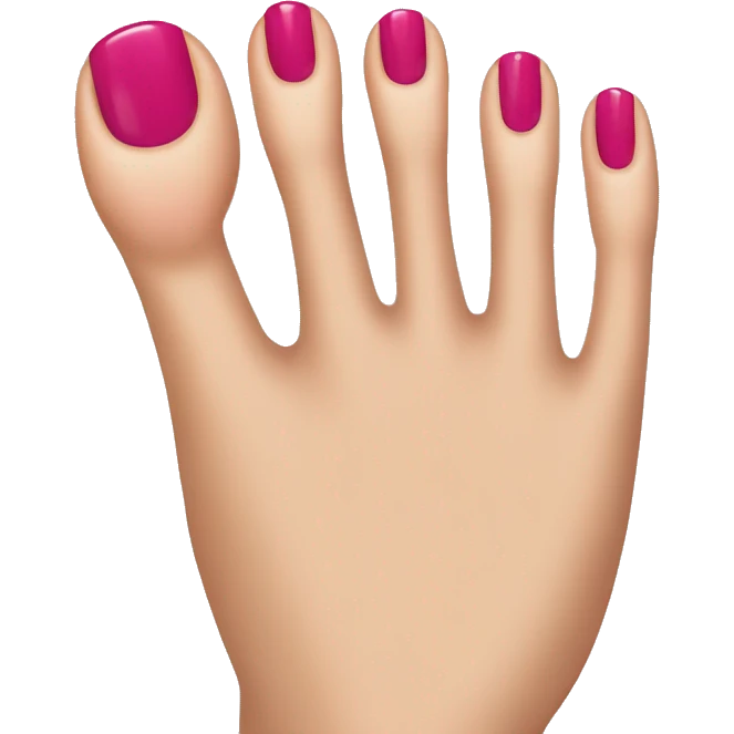 Toenail nailpolish emoji