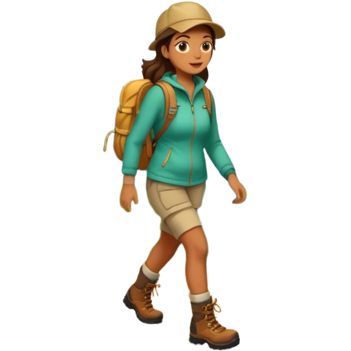 Forest Path Walker woman emoji