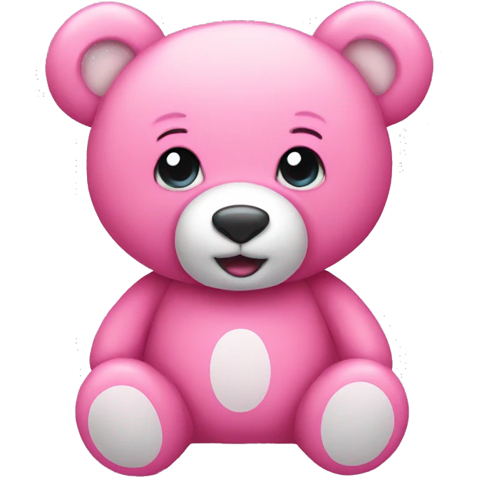 pink teddy bear emoji