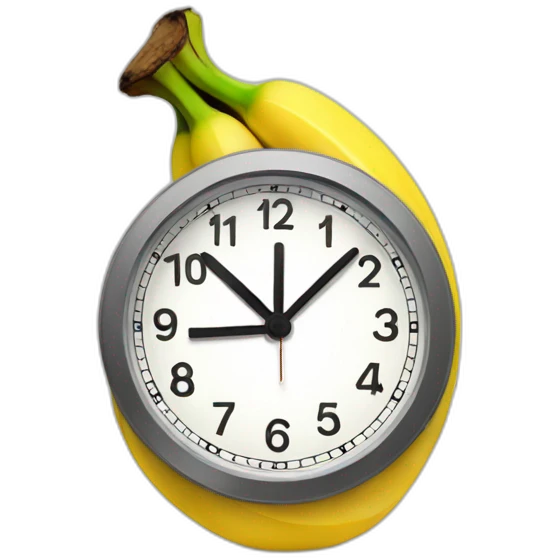 banan clock emoji