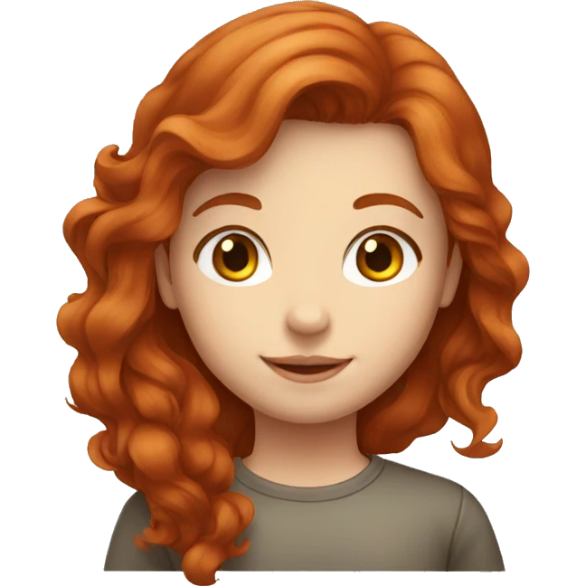 redhead girl love with brown haird boy emoji