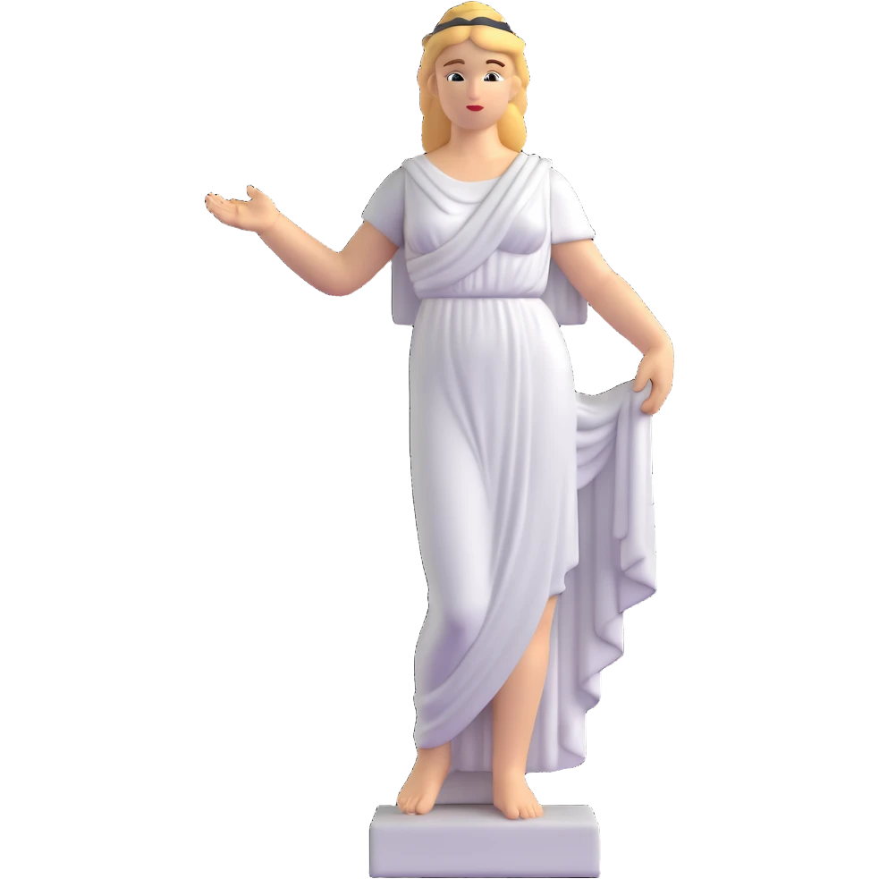 female greek statue emoji
