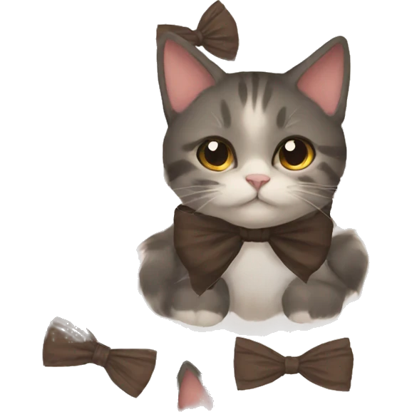 Bow on cat  emoji