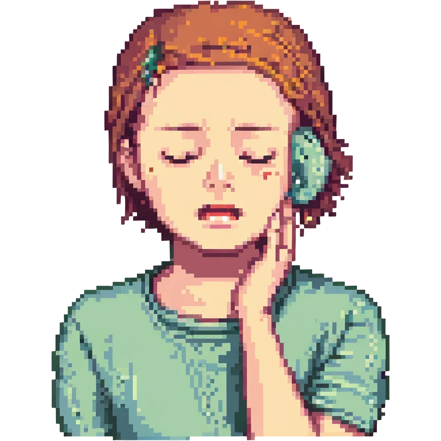 A person with earache emoji