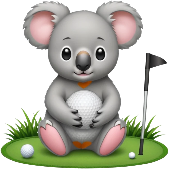 Koala on a golf course emoji
