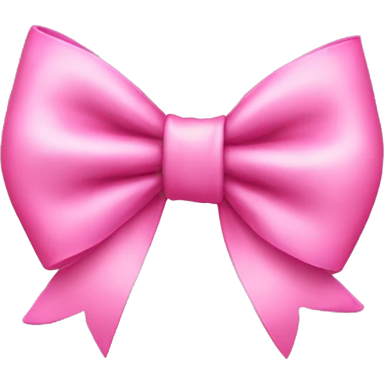 pink bow emoji