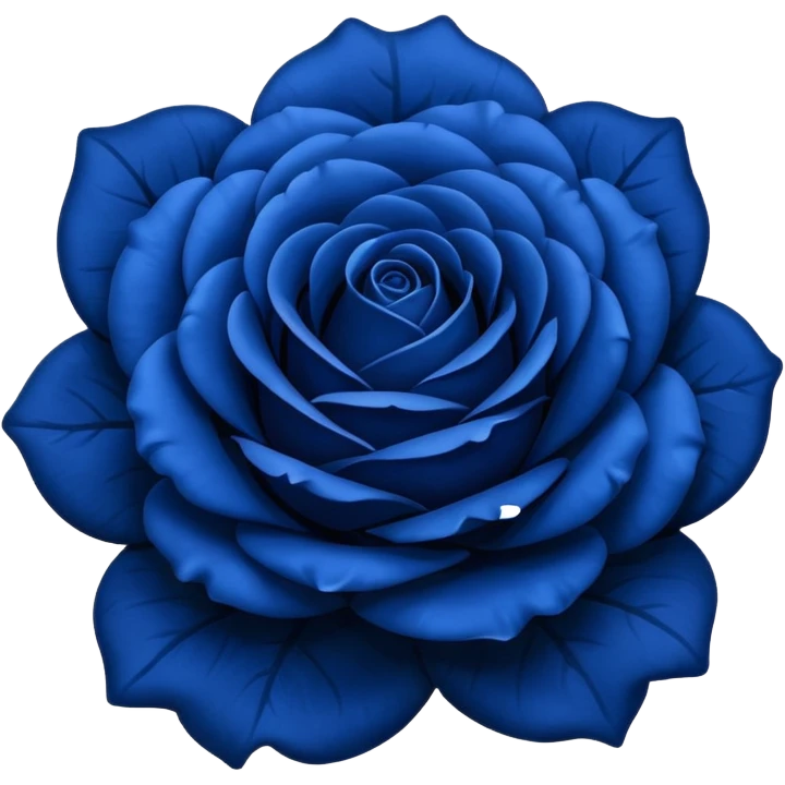 Dark blue  version of 🌹 emoji
