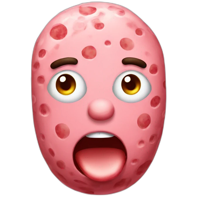Salami with sexy face emoji