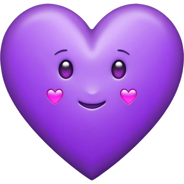 Purple Heart with the letters Riley in the middle  emoji