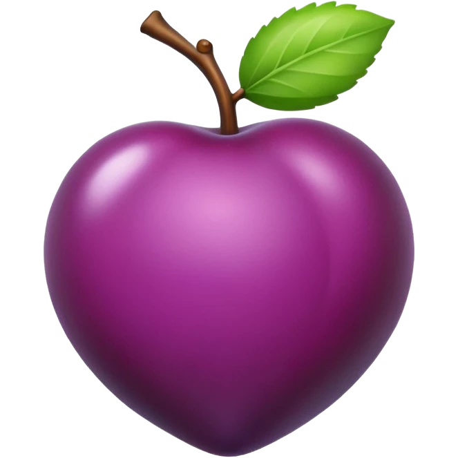 one small plum emoji