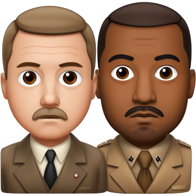 Hitler and kayne west emoji