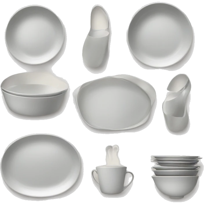 a set of dishes emoji
