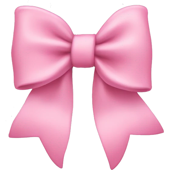Baby pink bow emoji