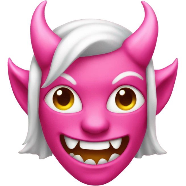 Pink devil emoji