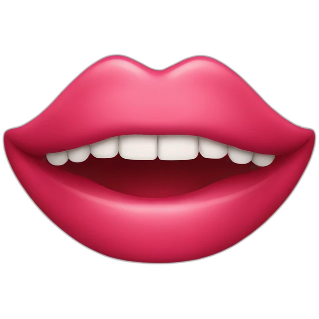 Bisou bouche a bouche emoji