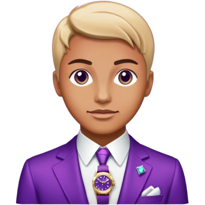 Shine Purple Diamond Rolex flex emoji