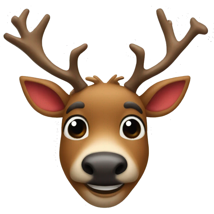 Red Nosed Reindeer emoji