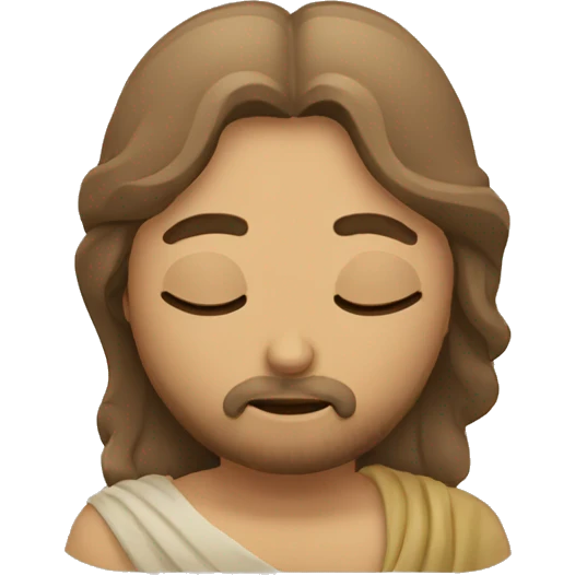 jesus budha sleep pose emoji