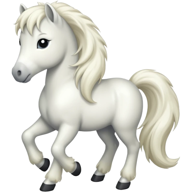 White pony  emoji