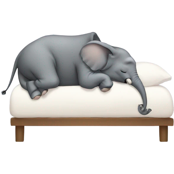 Elephant sleeping emoji