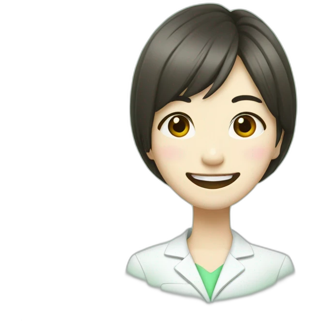 Shin Min Ah-dentist-light green emoji